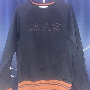 Black and brown Levi pull over sweatshirt vintage